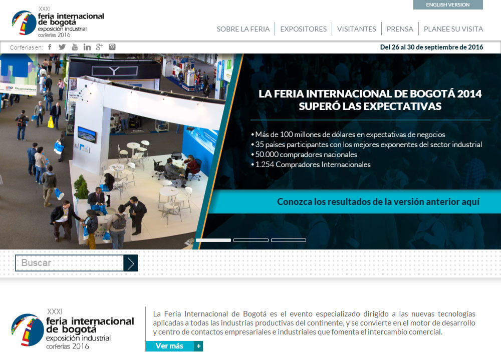 GH CRANES & COMPONENTS is going to participate in The International Industrial Trade Fair or Bogota 